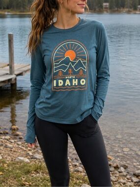 Bella Canvas Long-Sleeve North Idaho Graphic Tee